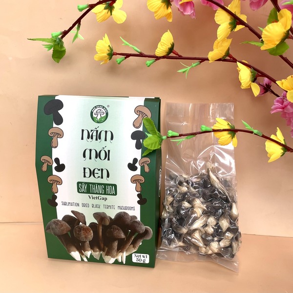 Combo 2 Hộp Nấm Mối Đen Sấy Thăng Hoa 50g Đạt Chuẩn VietGap - Nấm Ngon Việt - Ảnh 2