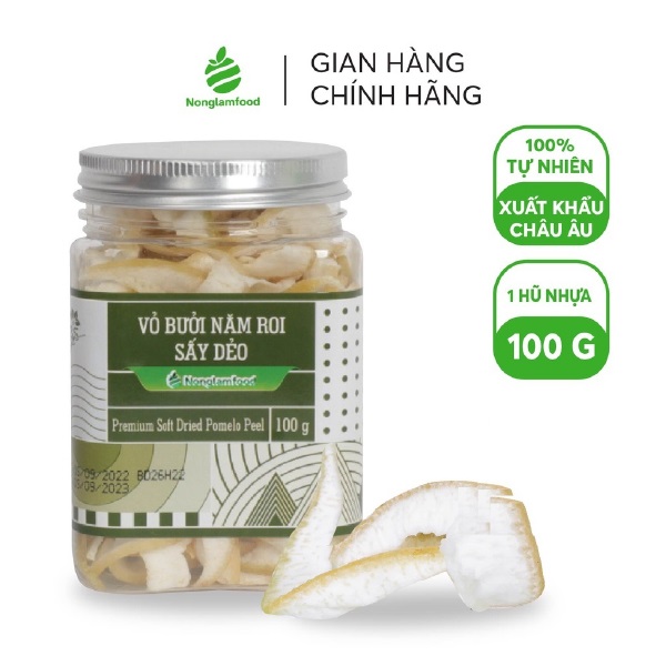 Vỏ bưởi Năm Roi sấy dẻo Nonglamfood hũ 100g | Healthy Snack | Ăn vặt văn phòng - Ảnh 2