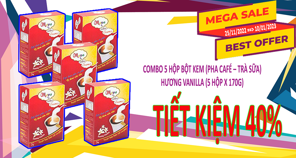 Combo 5 hộp bột kem pha cà phê (hoặc trà sữa) hương vanilla (5 hộp x 170g) - TIẾT KIỆM 50% - Ảnh 3