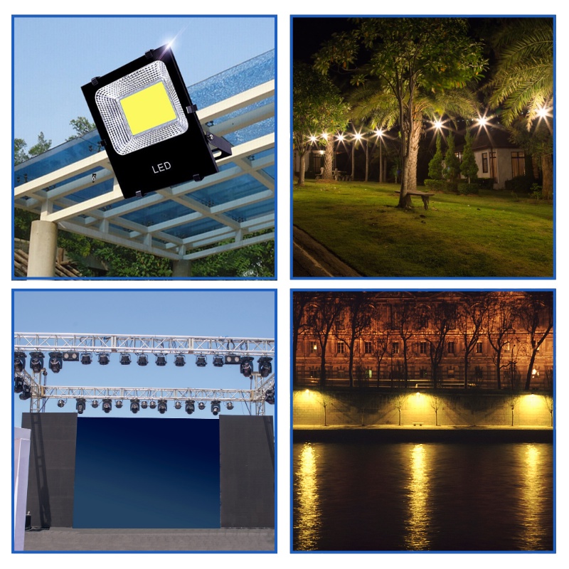 Đèn pha led ngoài trời 100w Kháng Nước MGTEK chiếu sáng biển quảng cáo sân vườn kho bãi nhà xưởng công trình. - Ảnh 5