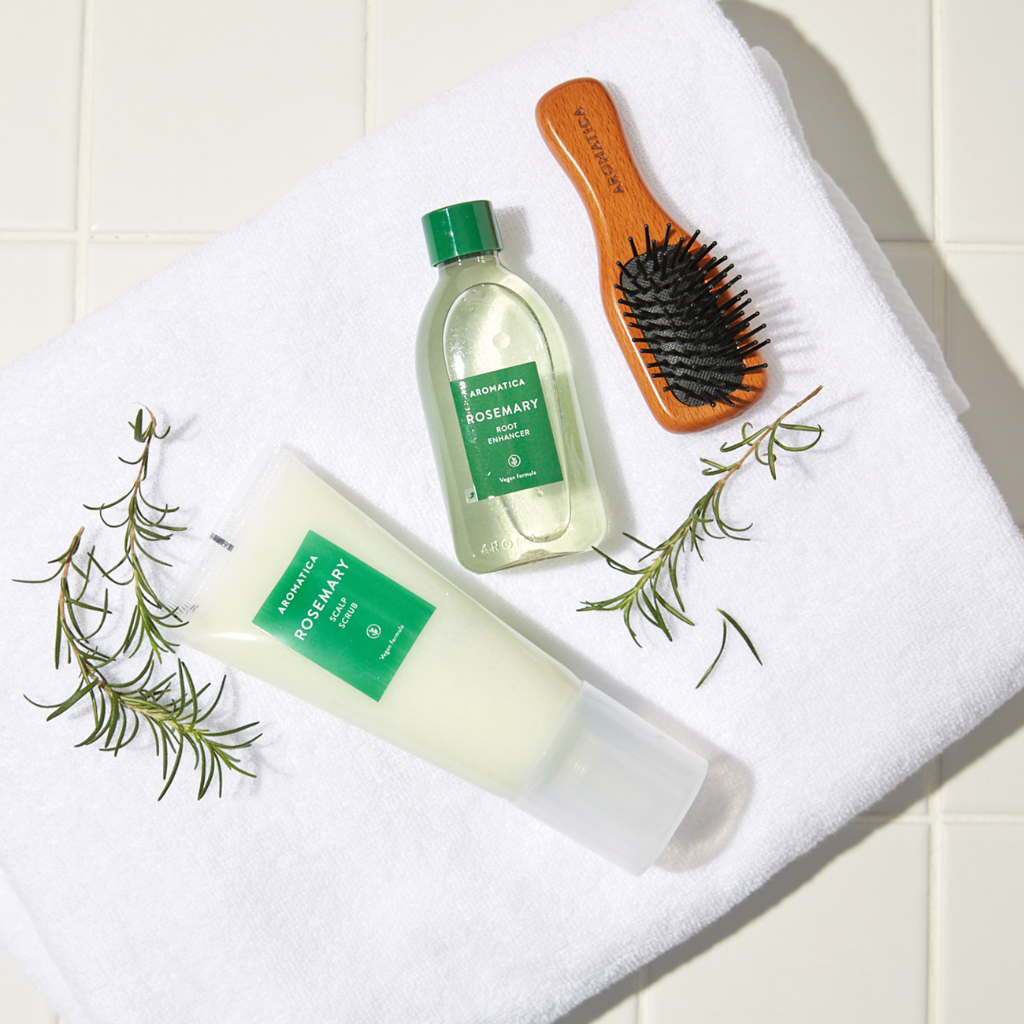 Muối Tẩy Tế Bào Chết Da Đầu Aromatica Chiết Xuất Hương Thảo Rosemary Scalp Scrub 165g